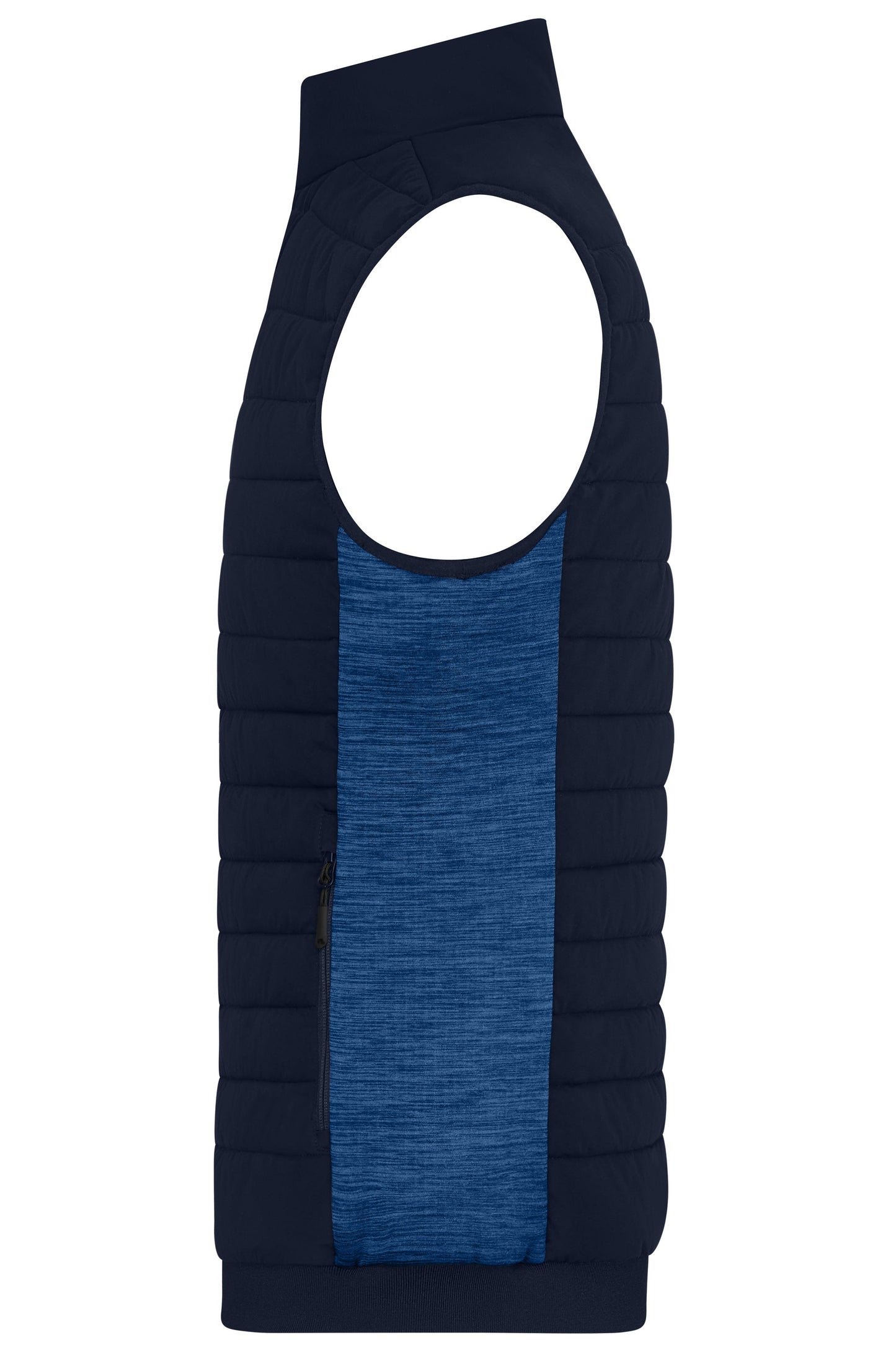 Men's Padded Hybrid Vest 310g/m² (navy/royal-melange)