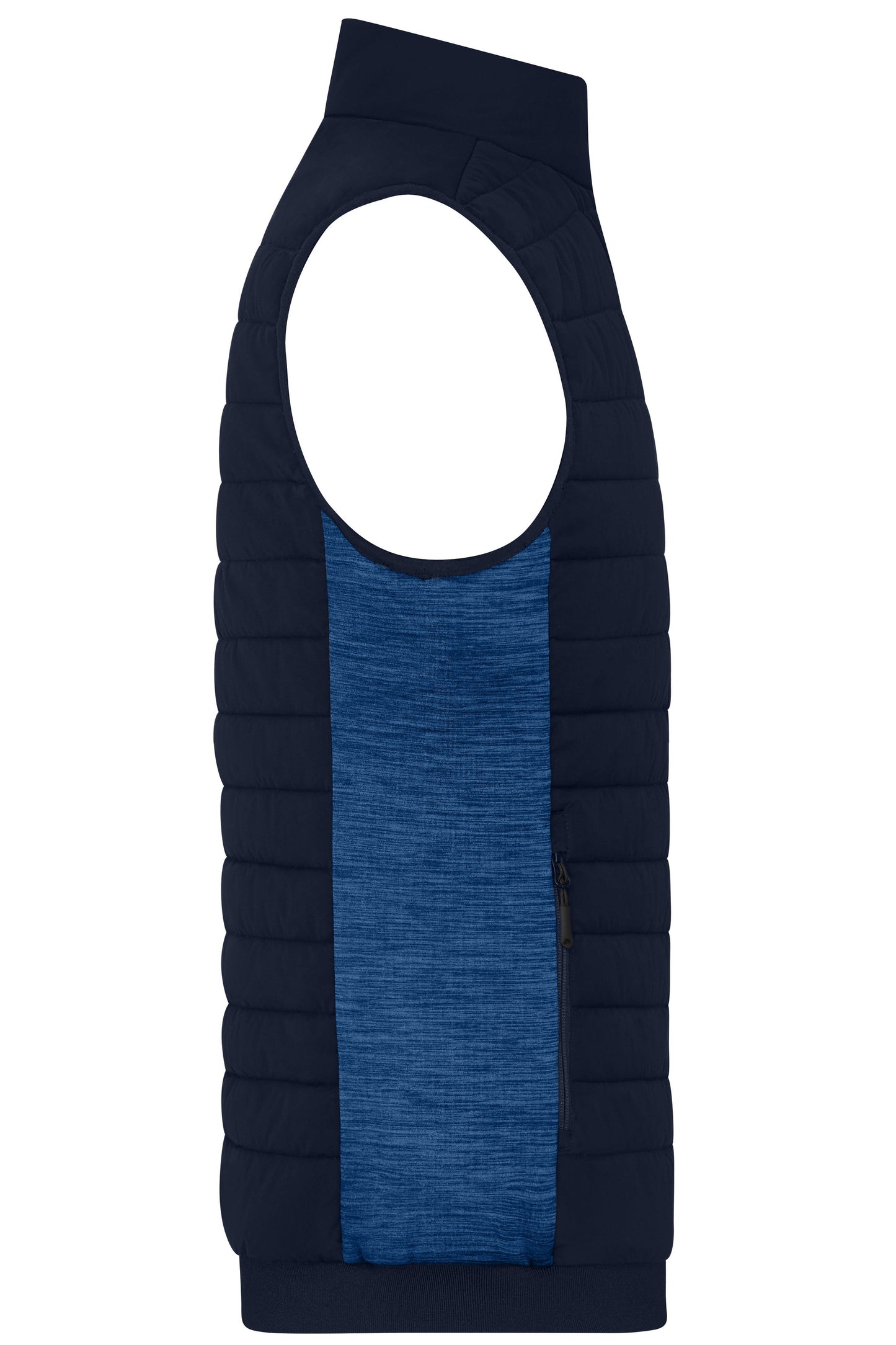 Men's Padded Hybrid Vest 310g/m² (navy/royal-melange)
