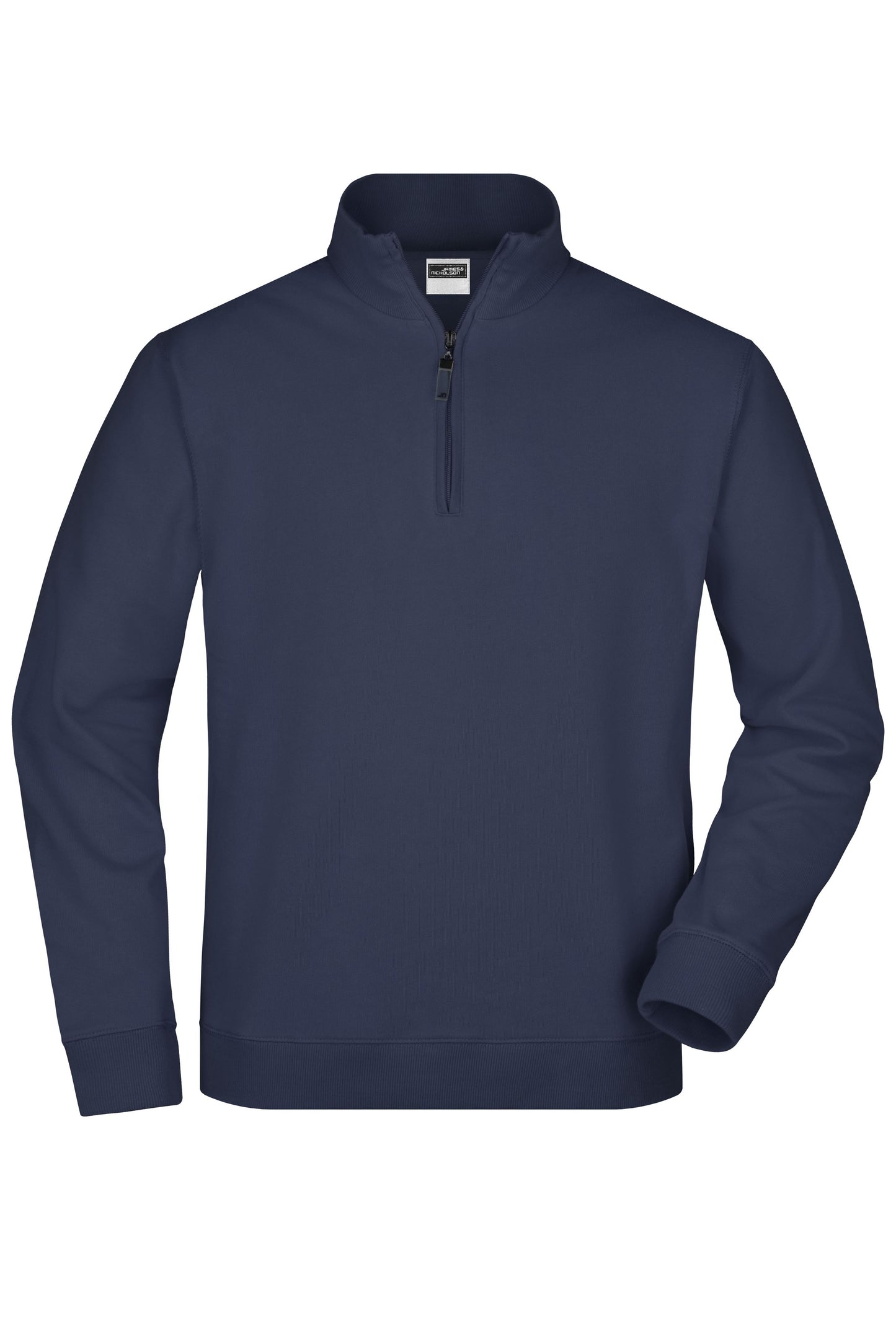 Round-Neck Zip 300g/m² (navy)