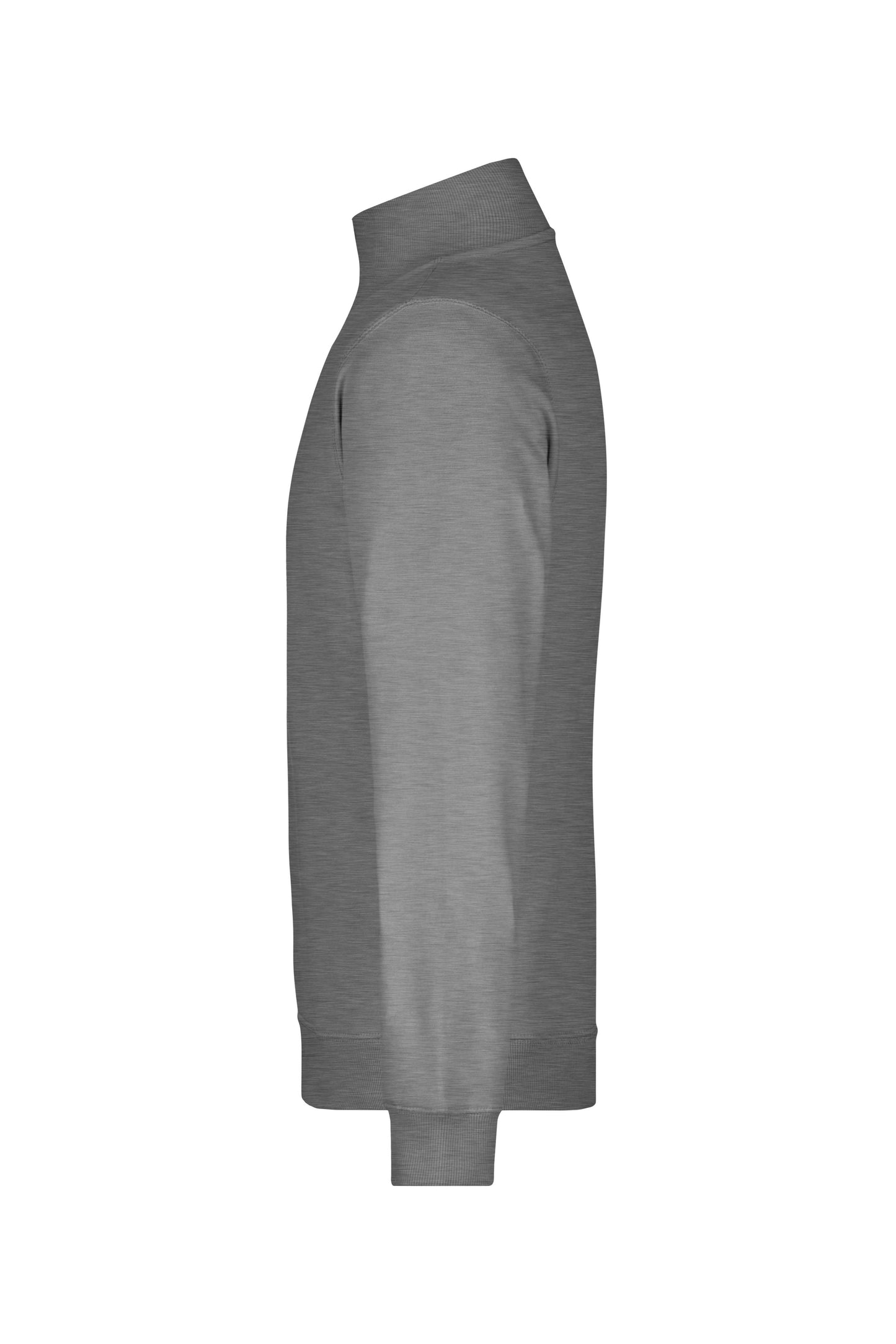 Round-Neck Zip 300g/m² (sports-grey)