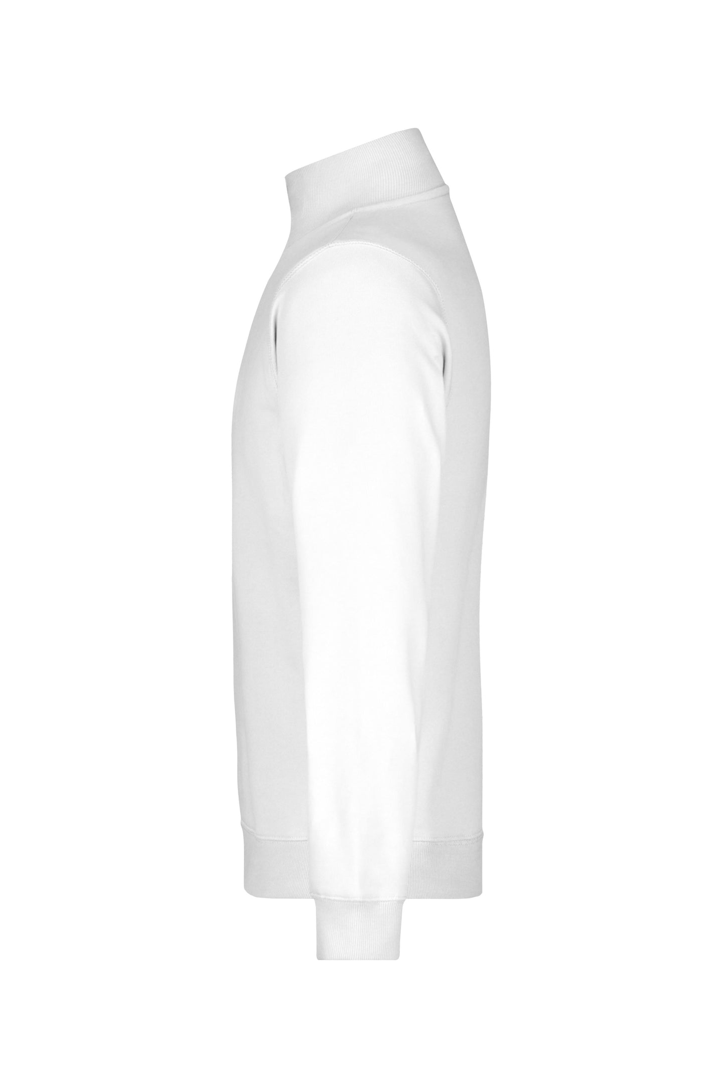 Round-Neck Zip 300g/m² (white)