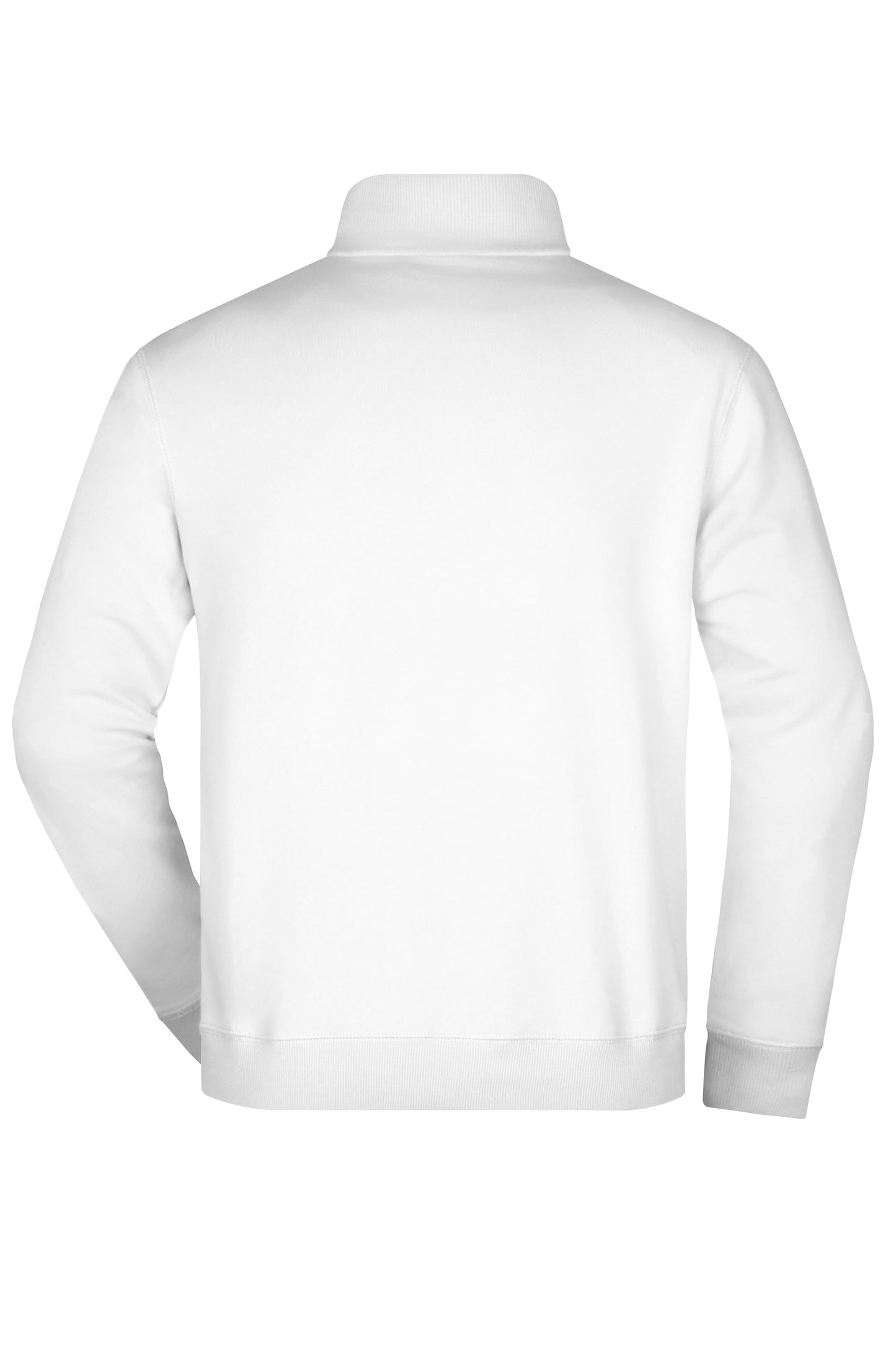 Round-Neck Zip 300g/m² (white)