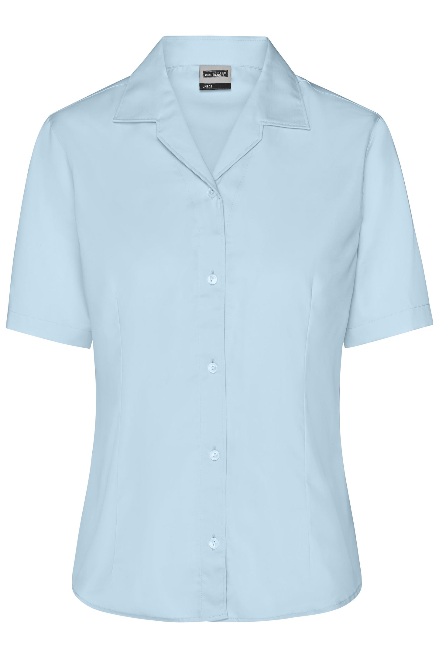 Ladies' Business Blouse Short-Sleeved 120 g/m² (light-blue)