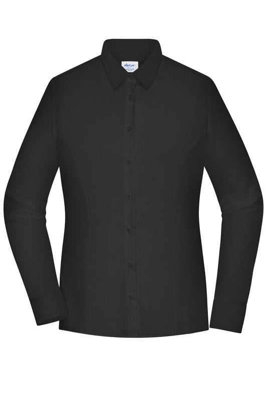 Ladies' Shirt - SLIM FIT - 100g/m² (black)