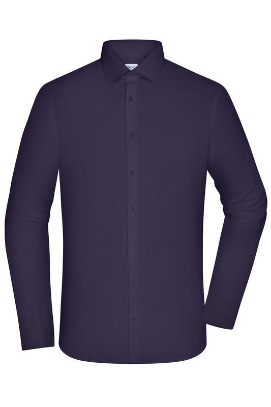 Men's Shirt - SLIM FIT - 100g/m² (deep-purple)