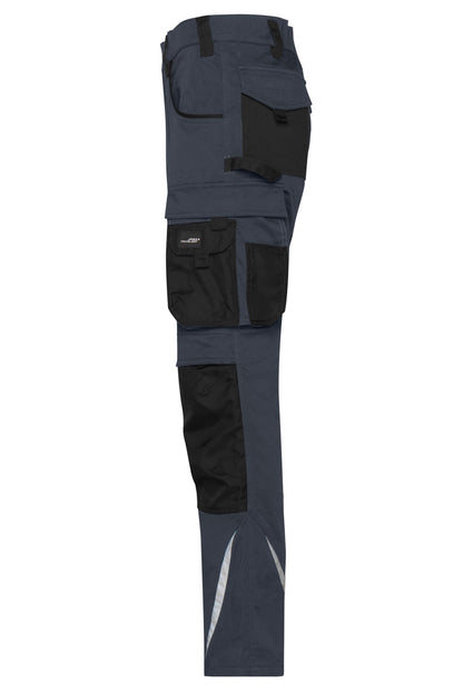Workwear Pants Slim Line - STRONG - (carbon/black)