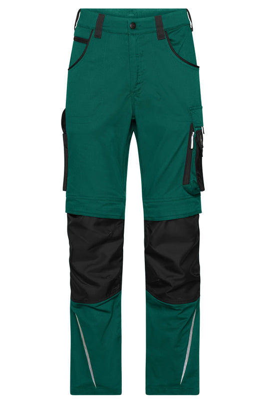 Workwear Pants Slim Line - STRONG - (dark-green/black)