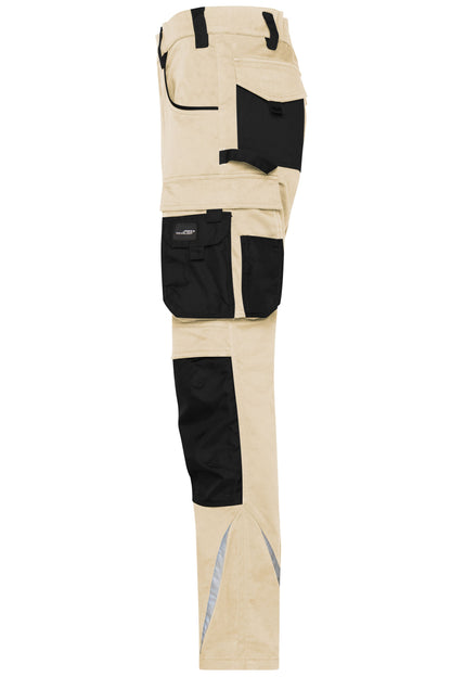 Workwear Pants Slim Line - STRONG - (stone/black)