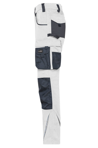 Workwear Pants Slim Line - STRONG - (white/carbon)