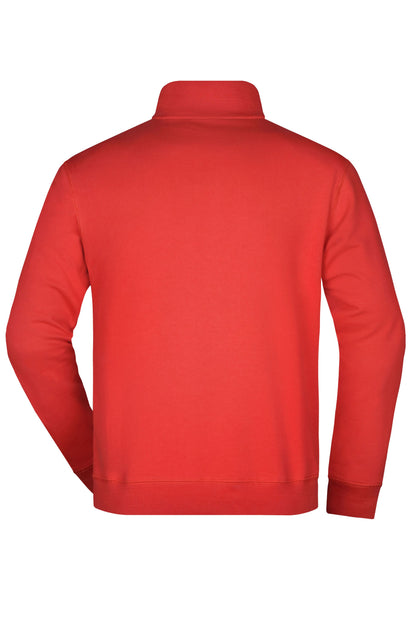 Round-Neck Zip 300g/m² (red)