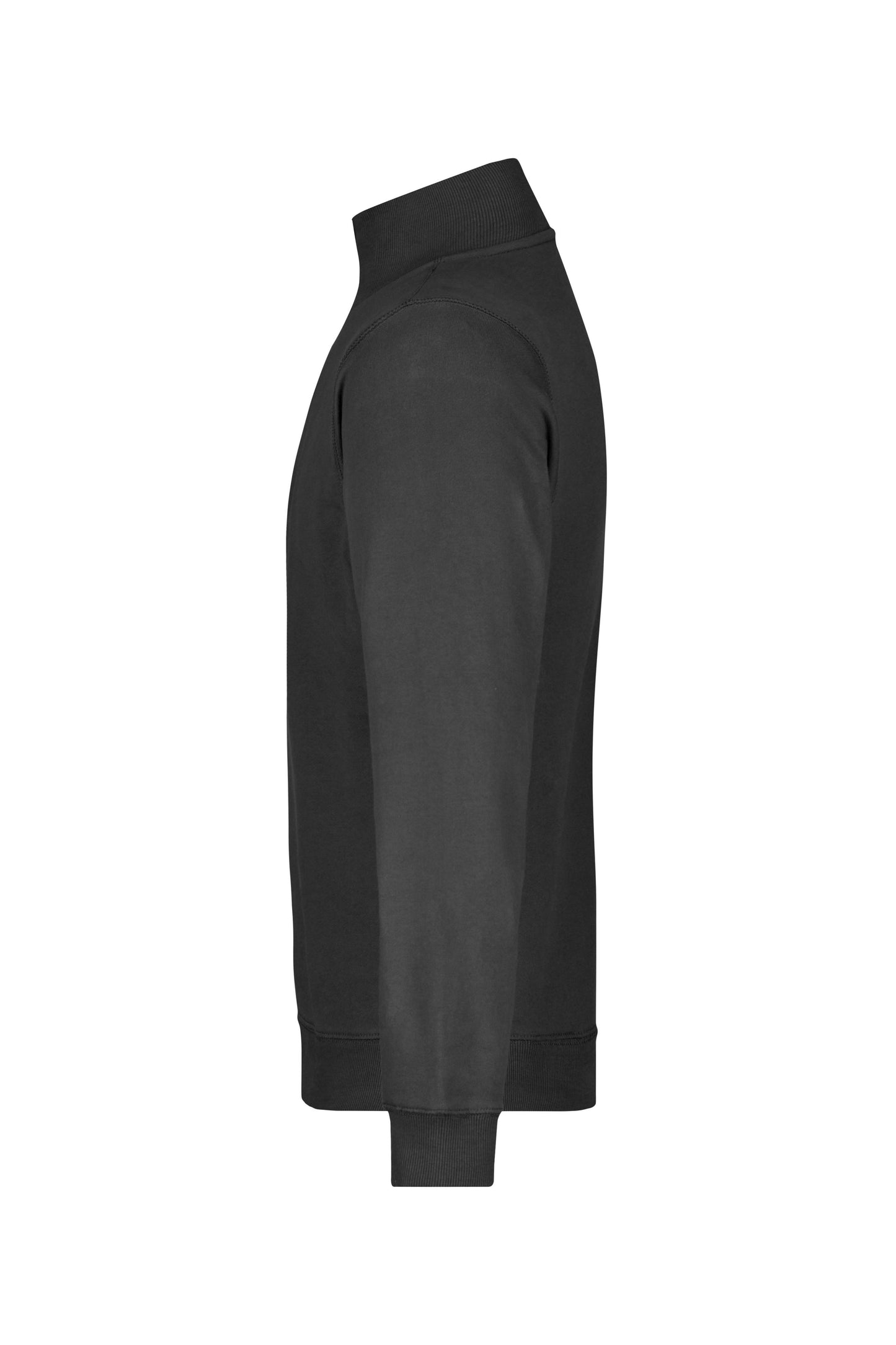 Round-Neck Zip 300g/m² (black)