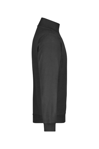Round-Neck Zip 300g/m² (black)