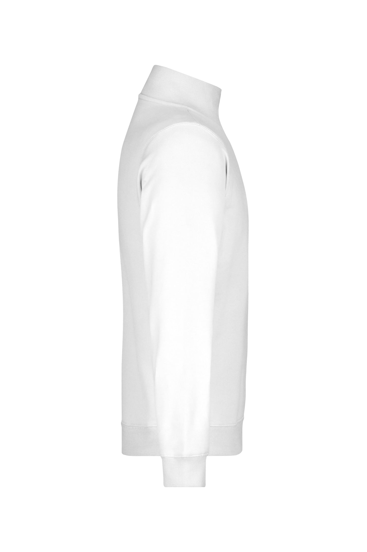 Round-Neck Zip 300g/m² (white)
