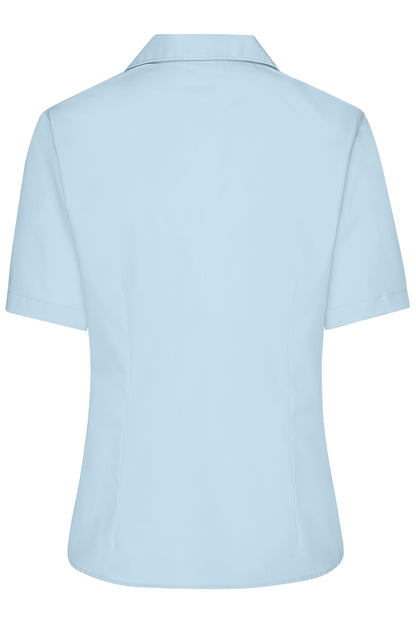 Ladies' Business Blouse Short-Sleeved 120 g/m² (light-blue)