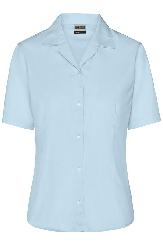 Ladies' Business Blouse Short-Sleeved 120 g/m² (light-blue)