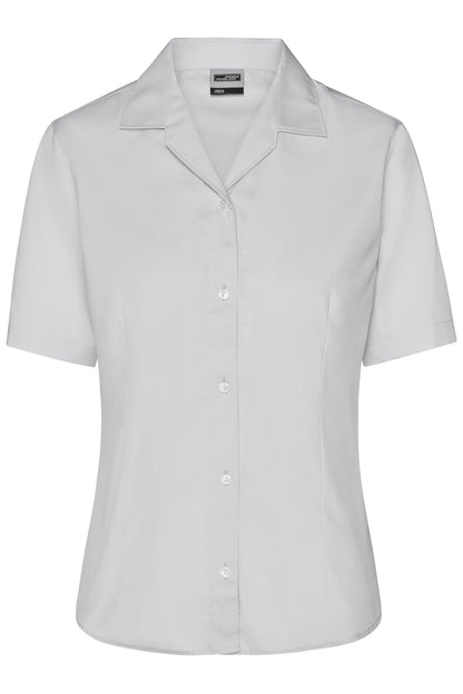 Ladies' Business Blouse Short-Sleeved 120 g/m² (light-grey)