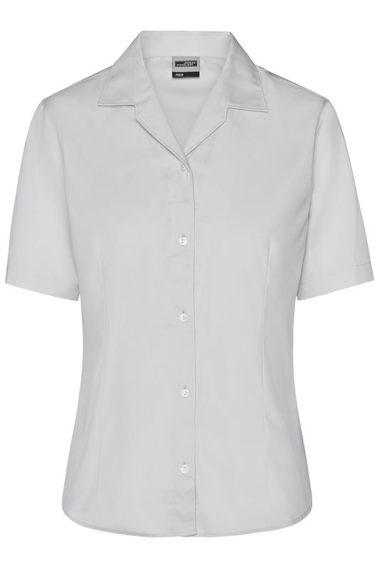 Ladies' Business Blouse Short-Sleeved 120 g/m² (light-grey)