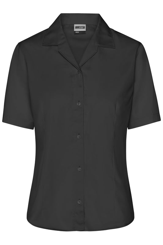 Ladies' Business Blouse Short-Sleeved 120 g/m² (black)