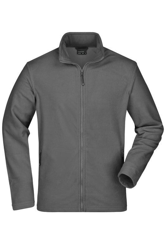 Men's Basic Fleece Jacket 220g/m² (carbon)