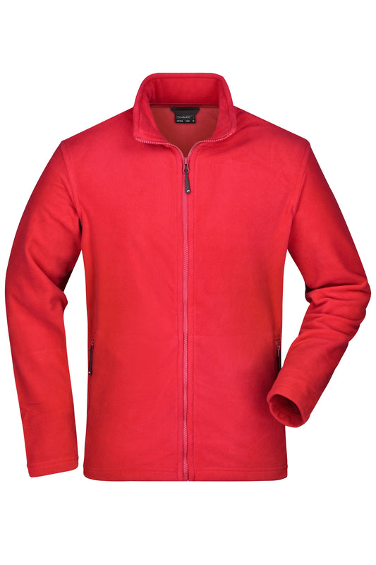 Men's Basic Fleece Jacket 220g/m² (red)